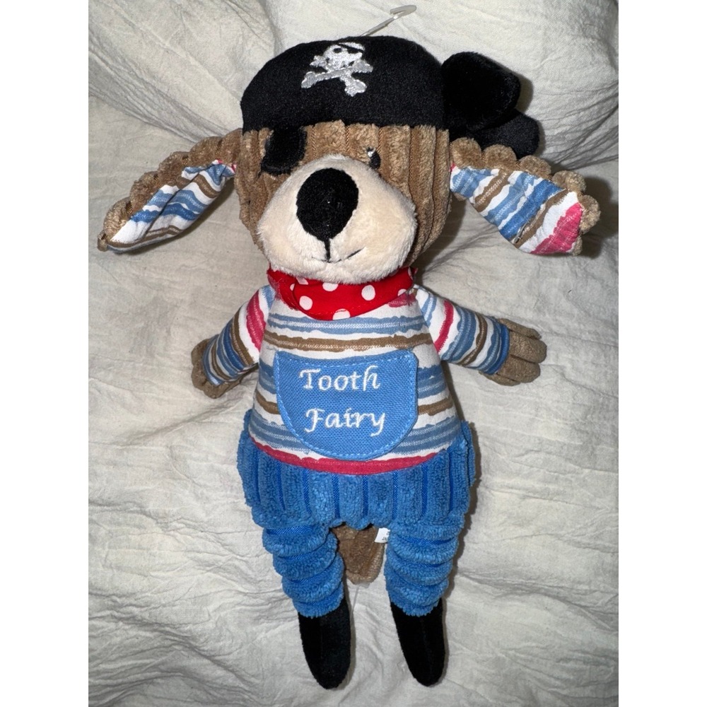 Maison Chic pirate Tooth Fairy puppy plush eye patch tooth pocket